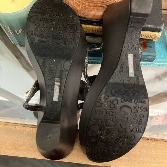 Women’s Carlos Santana metallic dress sandal.  Size 8M - Picture 4 of 11